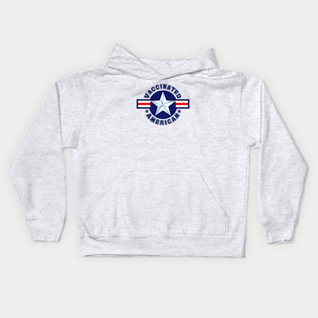 Vaccinated American Hero Kids Hoodie by GeekDen